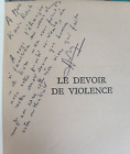 Ouologuem Yambo Le devoir de violence Editions Du Seuil 1968 envoi autographe 86