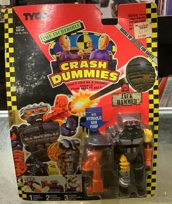 ORIGINAL VINTAGE 1992 The Incredible Crash Dummies Jack Hammer Action Figure - Image 1 of 3