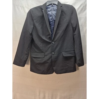 Izod Blazer Sport Coat Boy Size 14 Black Button Collared Long Sleeve Pocket 7293 - Image 1 of 4
