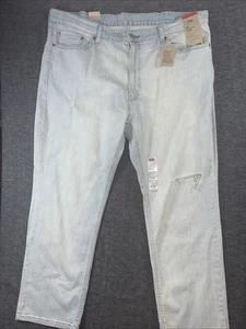 Jeans Levis Para Hombres Azul 541 Atlético Cónico Lavado Ligero Denim Envejecido 42x30 NUEVO - Imagen 1 de 10