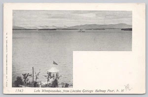 Undivided Back Postcard Lake Winnipesaukee Lincolns Cottage Belknap Point NH - Picture 1 of 2