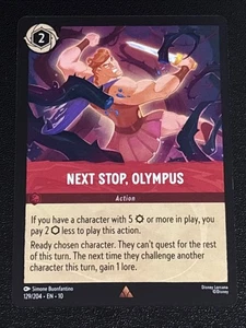 Disney Lorcana Whispers in the Well Next Stop, Olympus 129/204 casi nuevo raro - Imagen 1 de 2