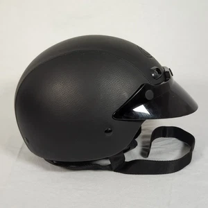 Bell Shorty Half Shell Helmet Small Matte Black with Visor Motorcycle  Scooter - Picture 1 of 11