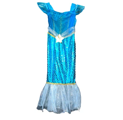 Conjunto de Vestido y Diadema Hyde and Eek Sirena Halloween Disfraz Niños Mediano 8-10 Nuevo Foto 1 de 4