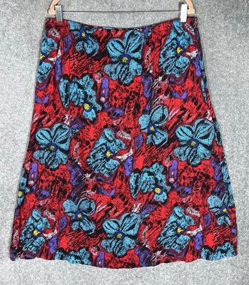Falda vintage Brittany Nicole II para mujer talla 20 acuarela floral abstracta Foto 1 de 4