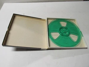 Ampex Green  Plastic  Take Up Reel 7 Inch Boxed - Imagen 1 de 3