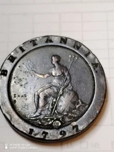 1797 Cartwheel Two Penny Coin King George III Great Britain FREE UK POST 07 - Picture 1 of 7