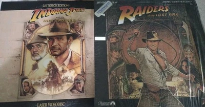 Lot Of 2 Indiana Jones Laser Disc Raiders Of The Lost Ark & The Last Crusade Vg - Imagem 1 de 4
