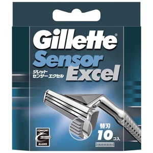 Gillette Razor Sensor Excel Replacement Blades 10 Pieces - Picture 1 of 5