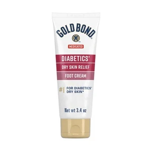 Crema para pies medicada para diabéticos para aliviar la piel seca, 3,4 oz., protector de la piel - Imagen 1 de 9