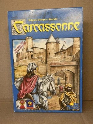 2000 Rio Grande Games CARCASSONNE Board Game With Free River Expansion Complete - Image 1 of 4