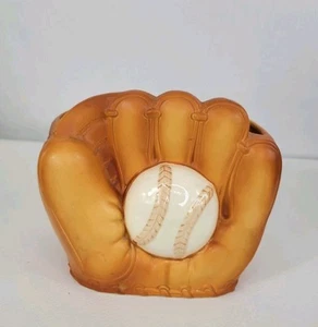 Lefton Japan Baseball Glove Vase Pencil/Napkin Holder Planter - Picture 1 of 7
