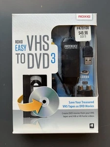 NEW Roxio Easy VHS to DVD 3 Converter Transfer Old Videos NIB Brand New - Picture 1 of 2