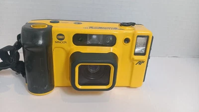 MINOLTA - Weathermatic Dual 35 Underwater Camera 35mm Film Yellow Point & Shoot - Image 1 of 4