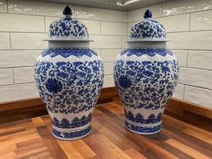 PR GROSSE MODERNE BLAU & WEISSE BÜGELGLÄSER - Bild 1 von 7