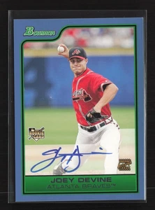 2006 Bowman #222 Joey Devine Blue /500 Atlanta Braves Rookie Auto - Picture 1 of 2