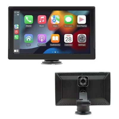 MONITOR AUTO 9.8" CARPLAY ANDROID AUTO DASHCAM PORTATILE  NAVIGATORE WIRELESS - Immagine 1 di 4