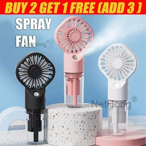 Portable Humidifier Fan Mini Handheld Cooling Mist Cooler Water Spray Travel NEW - Picture 1 of 23