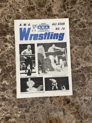 Programa AWA Wrestling Edición 76 NWA WWF WCW WWE WCCW Flair Gagne Dusty Hogan Foto 1 de 3