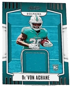 2023 ABSOLUTE DE'VON ACHANE ROOKIE JERSEY CARD #ARM-27 FOOTBALL CARD - Picture 1 of 1