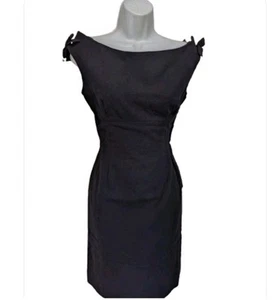 Jerry Greenwald True Vintage 50s Party Dress Womens XS Knit Navy   #820 - Picture 1 of 9