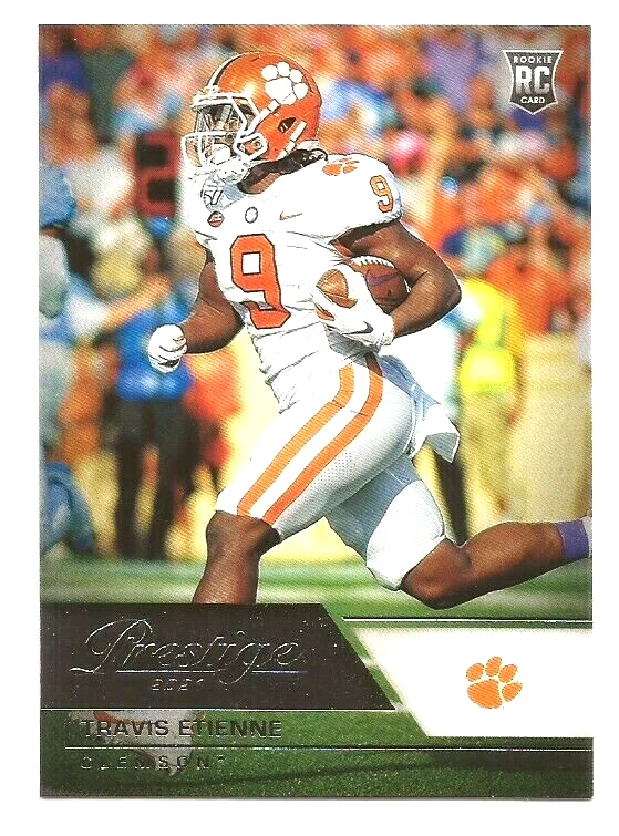 2021 Panini Chronicles Prestige Clemson Tigers Travis Etienne Rookie Card #89 - Image 1 of 1