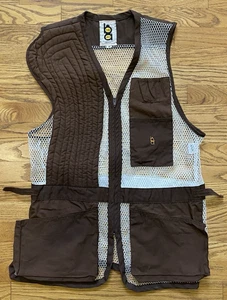 Vintage Bob Allen White Mesh Brown Shooting Sport Hunting Vest Medium USA - Picture 1 of 8