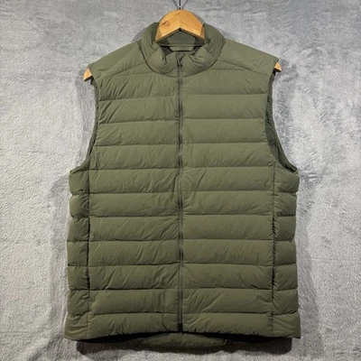 Lululemon Navigation Stretch Down Puffer Vest Men Size M Olive Green Outdoor - Image 1 of 4