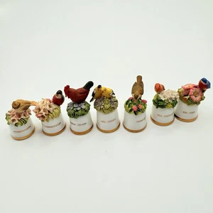 7 TCC England Sutherland Fingerhüte - Vögel & Blumen aus Amerika - Ostküste - Bild 1 von 11