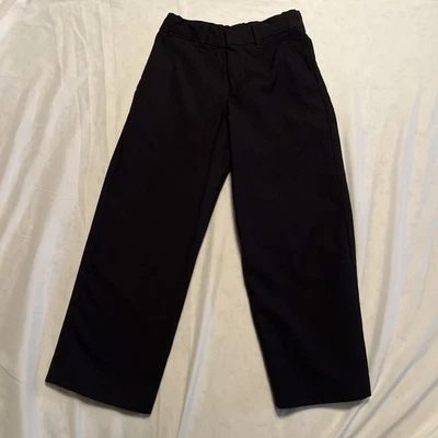 CHAPS Boys 5 Black Slim Fit Dress Pants Uniform Adjustable Waist Church School - Image 1 of 4