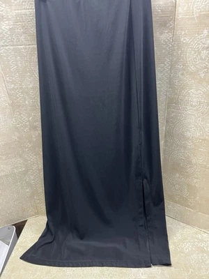 Saia maxi A Byer preta Y2K tamanho M puxar fendas laterais emo gótica 39” - Imagem 1 de 4