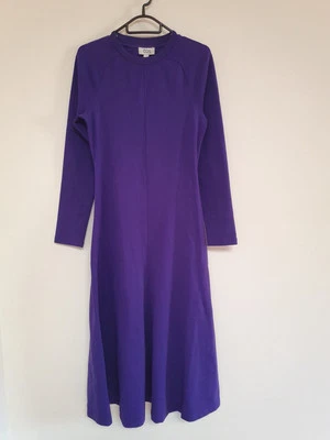 COS Long Sleeve Jersey Midi Dress In Purple Size 8 - 10 RP $150.00 - Image 1 of 4