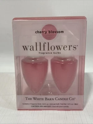 The White Barn Candle Co Cherry Blossom Wallflowers Fragrance Bulbs NIB - Image 1 of 4