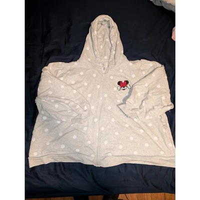 Sudadera con capucha para mujer Disney Minnie Mouse talla 3XL lunares nueva sin etiquetas  Foto 1 de 4