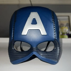 Marvel Captain America Cosplay Halloween Mask For Adults Dark Blue Superhero - Picture 1 of 8