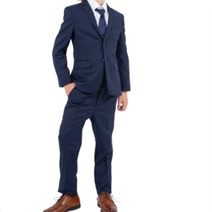 Perry Ellis Boys 5 Piece Navy Suit Size 20 - NWT - Picture 1 of 5