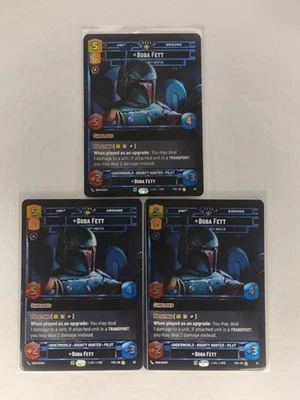 Star Wars Unlimited Galactic Championship 2025 Promo - Boba Fett Full Playset - Image 1 of 2