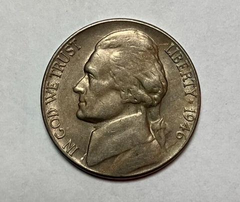 1946 S Jefferson Nickel - High Grade Circulated Cover