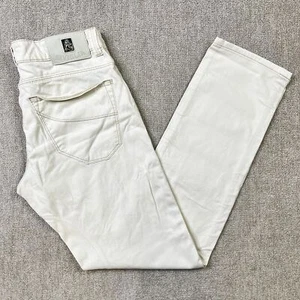 Jeans Siviglia Pierna Recta Calce Ajustado Vintage Botón Mosca Blanco Retro 31 - Imagen 1 de 8