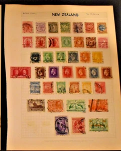 Lotto 40 francobolli Nuova Zelanda - 1882 - 1920 - usati/VF/LH - Foto 1 di 13