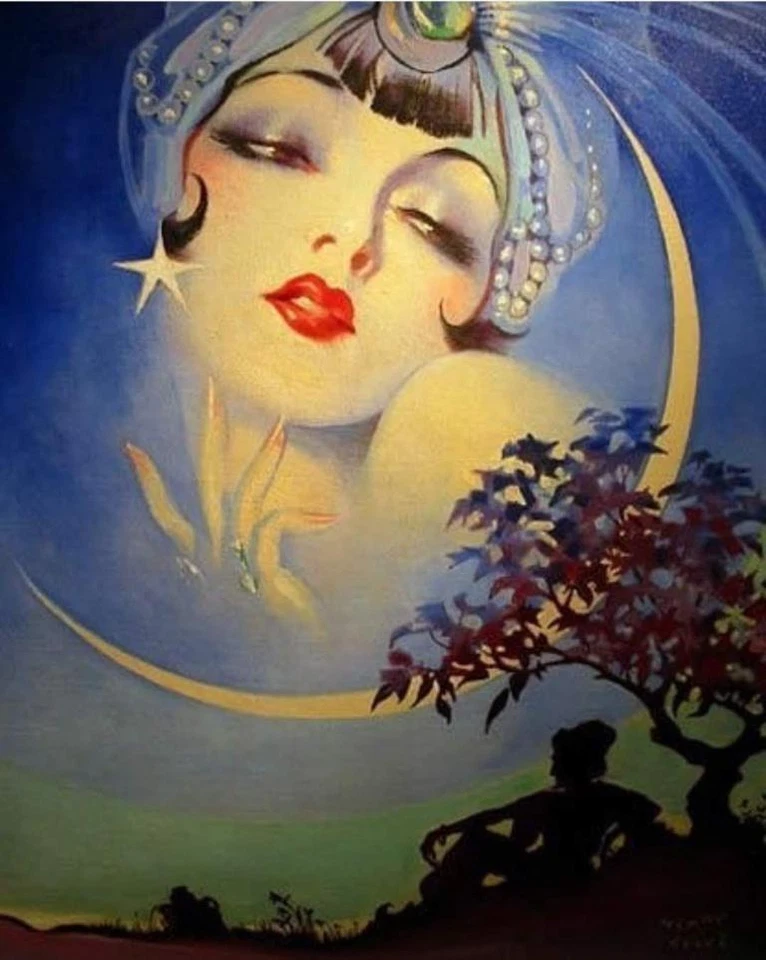 Moon of My Delight Henry Clive 1934 Art Deco Glamour Archival Quality Art Print - Image 1 of 1