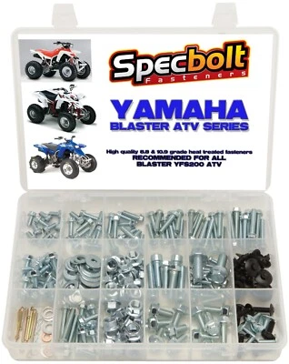 250pc Bolt Kit Yamaha Blaster YFS200 ATV QUAD plastic body frame engine fenders - Image 1 of 2