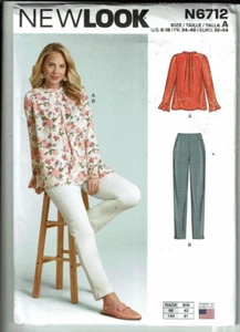 New Look #N6712 Cute Top and Pants Pattern Sz 6-18 UC - Picture 1 of 2