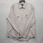 Wrangler Western Shirt Mens XL Gray Pearl Snap Long Sleeve 