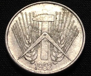 East Germany 5 Pfennig 1952-A DDR. World Coin. Combined Shipping Discounted - Picture 1 of 4