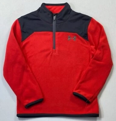 Under Armour 1/4 Zip Pullover Fleece Sz.6 Boys Long Sleeve Winter Fall Jacket - Image 1 of 4