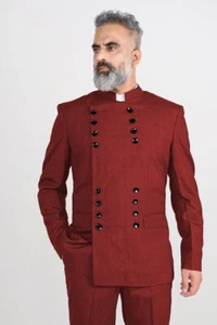 Vintage Men's Suits Formal Business Wedding Tuxedos Casual Coats Pant Tailored - Picture 1 of 25