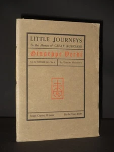 The Roycrofters/Roycroft Private Press: Little Journeys Giuseppe Verdi 1901 VG+ - Bild 1 von 9