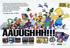 Simpsons Bart NES Original 1992 Ad Authentic Nintendo Video Game Promo