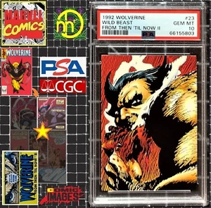 1992 Marvel Comic Images Wolverine - #23 Wild Beast - PSA 10 GEM MINT - POP 2 - Picture 1 of 6